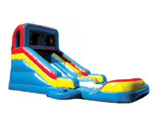 slide with pool inflatable