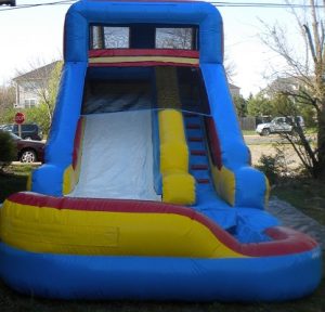 slide with pool from front