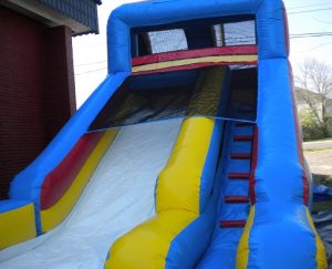 slide with pool from front